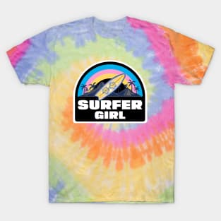 SURF Life Surfer Girl Surfboard T-Shirt